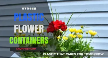 Transforming Plastic Flower Containers with Paint
