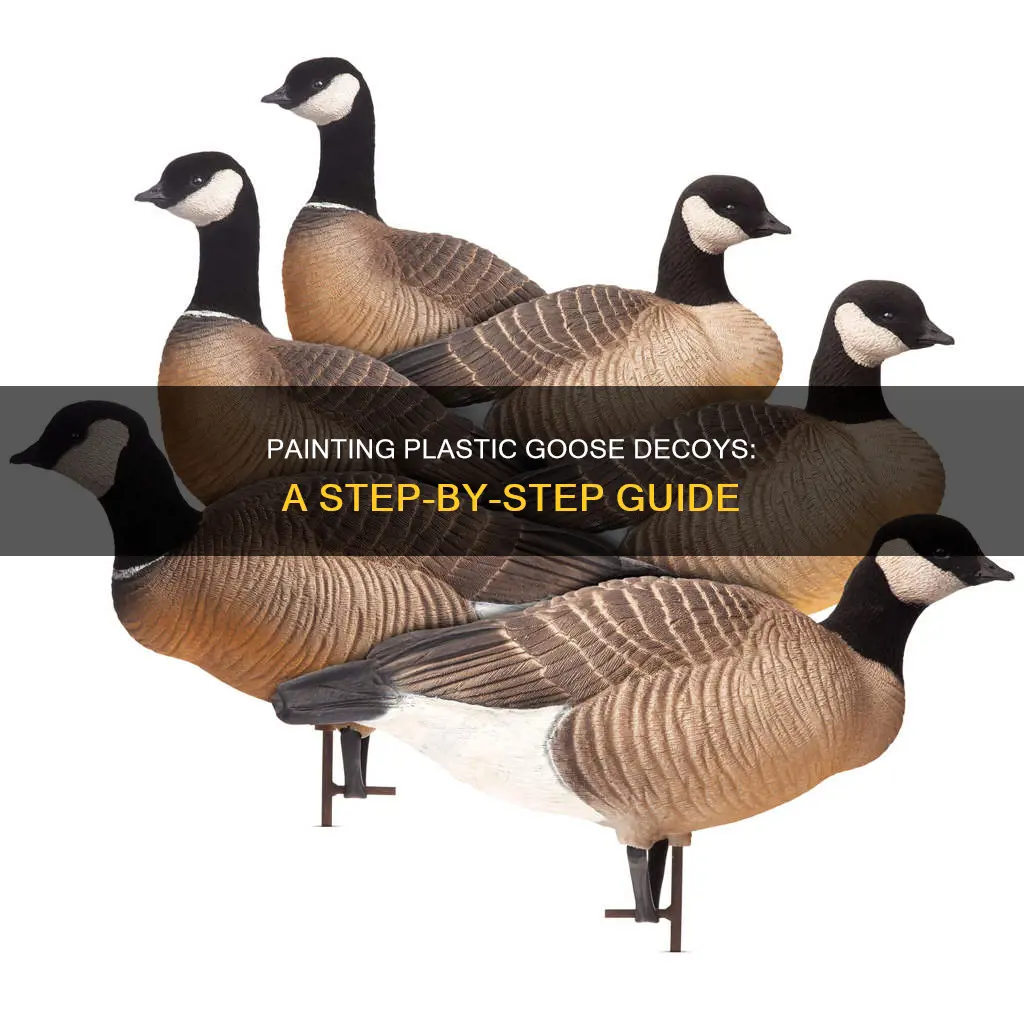 how to paint plastic goose decoys