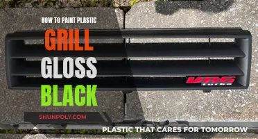 Transforming Your Plastic Grill: Glossy Black Paint Project