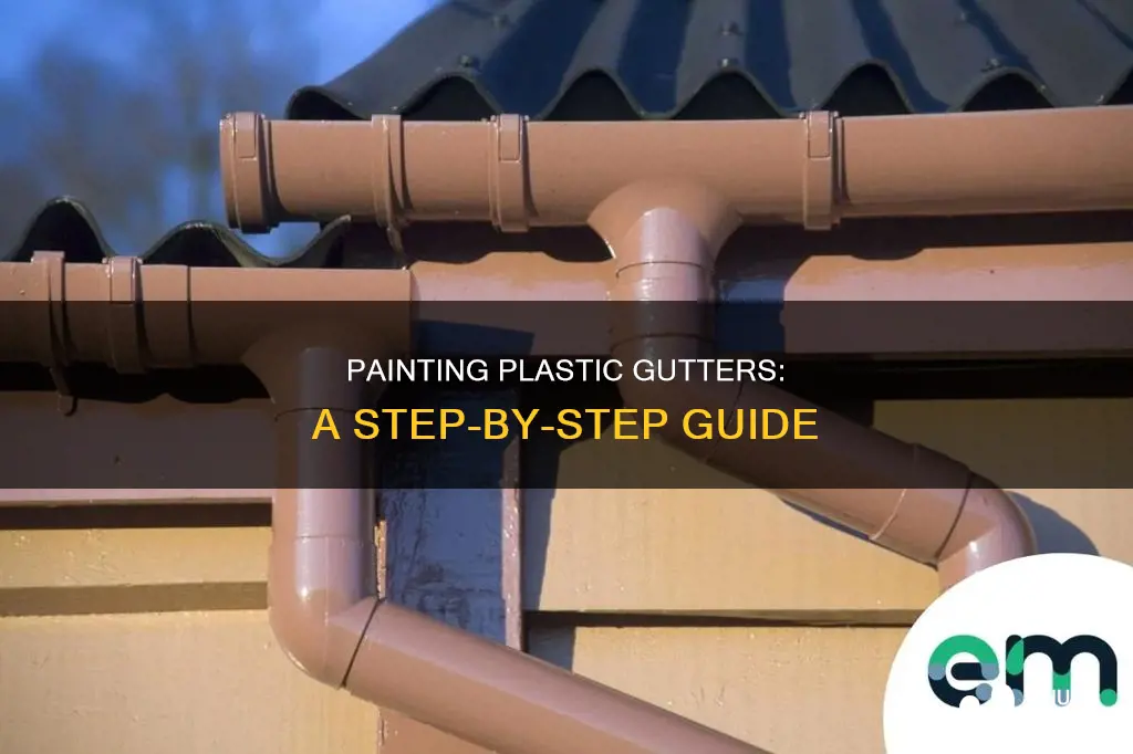how to paint plastic gutters