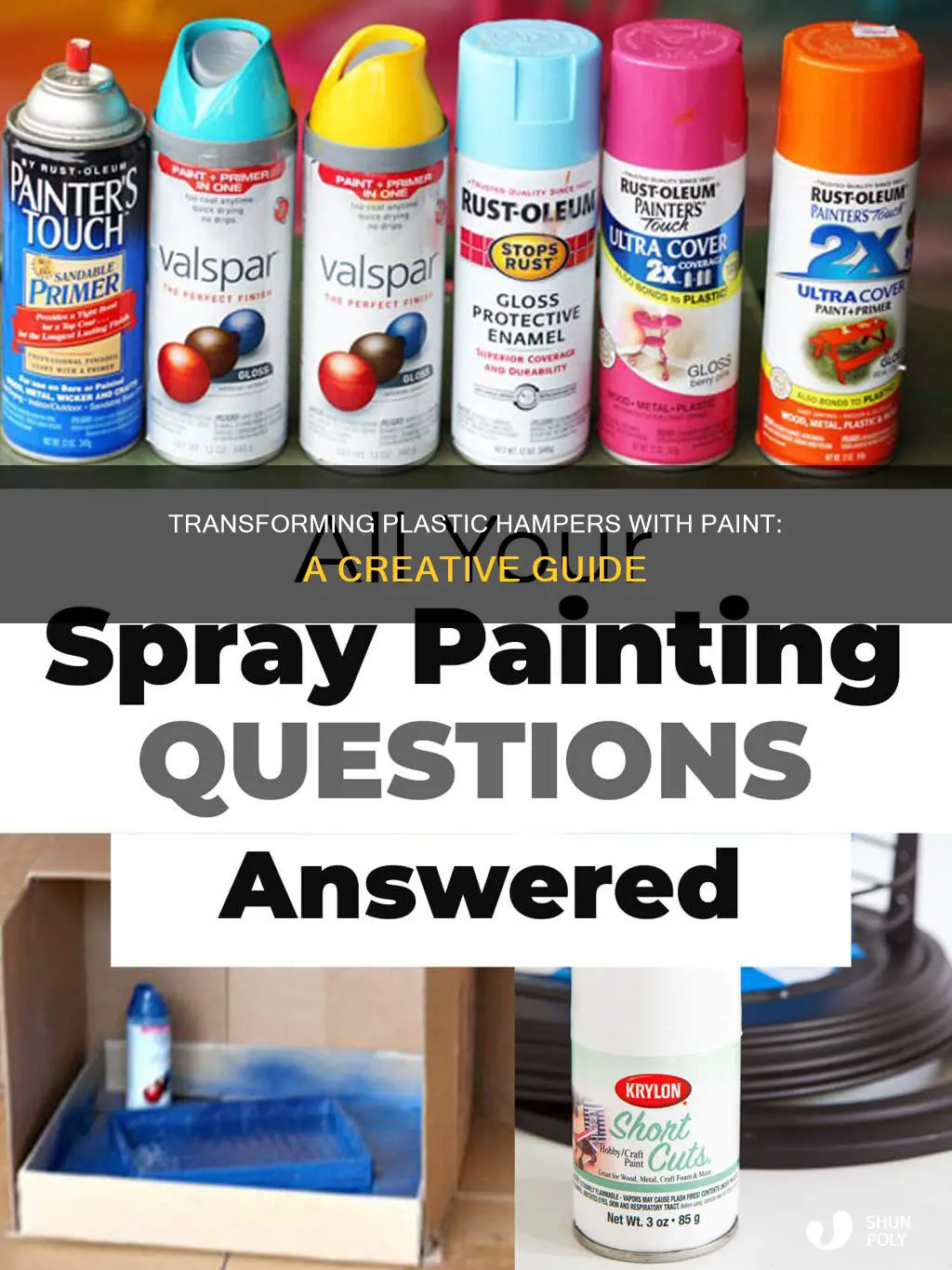 how to paint plastic hamper