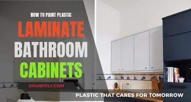 Transforming Plastic Laminate Bathroom Cabinets with Paint