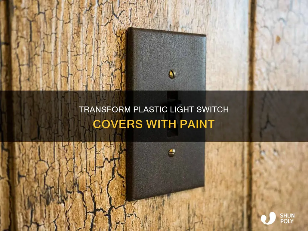 how to paint plastic light switch covers
