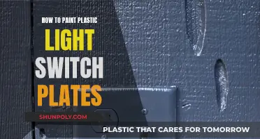 Transforming Plastic Light Switch Plates with Paint