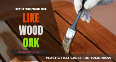 Transforming Plastic to Resemble Oak Wood: A Painting Guide