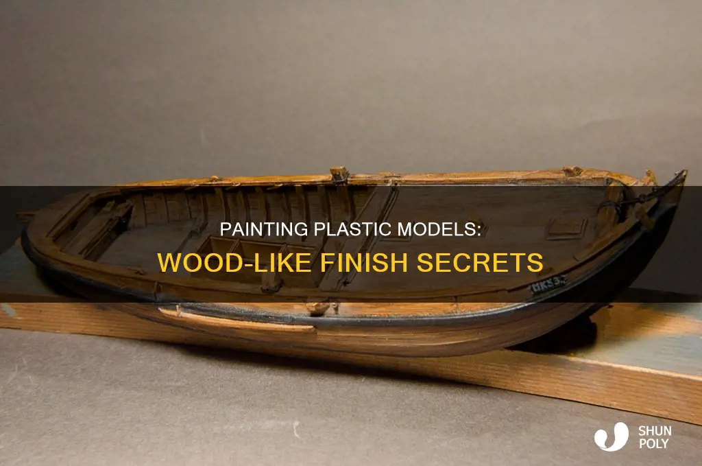 how to paint plastic models to look like wood