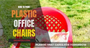Transforming Plastic Office Chairs with Paint
