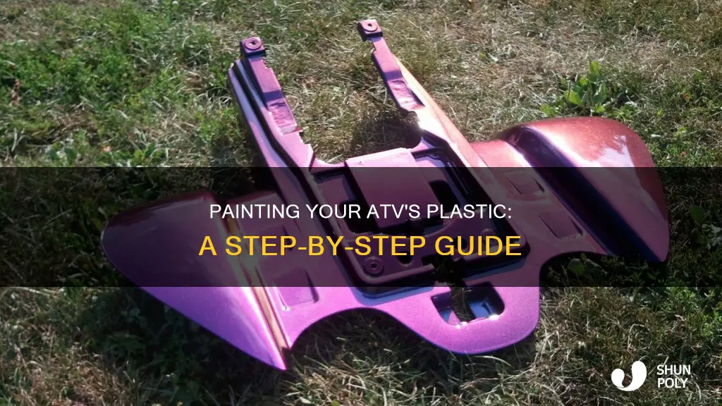 how to paint plastic on atv