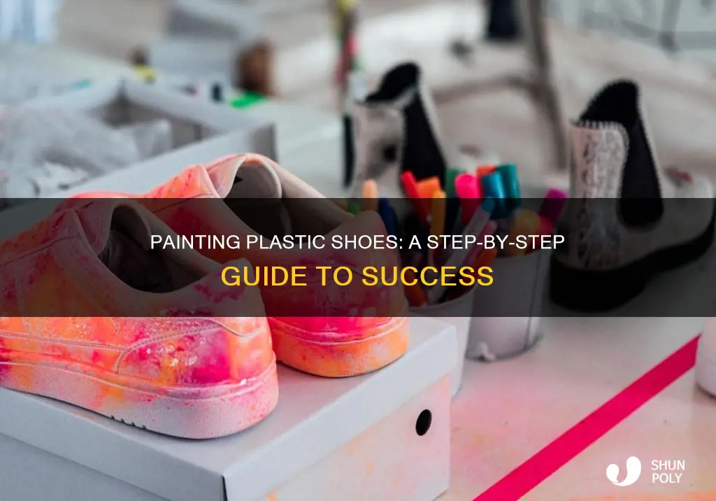 how to paint plastic on shoes