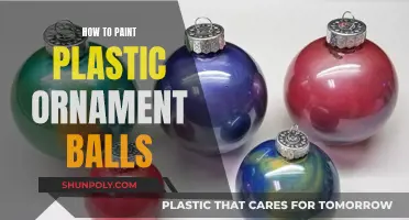 Transforming Plastic Ornament Balls with Paint