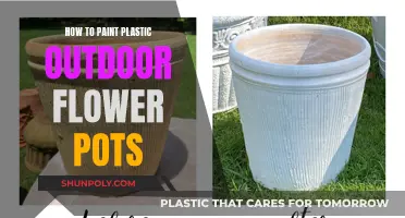 Transform Plastic Flower Pots with Paint