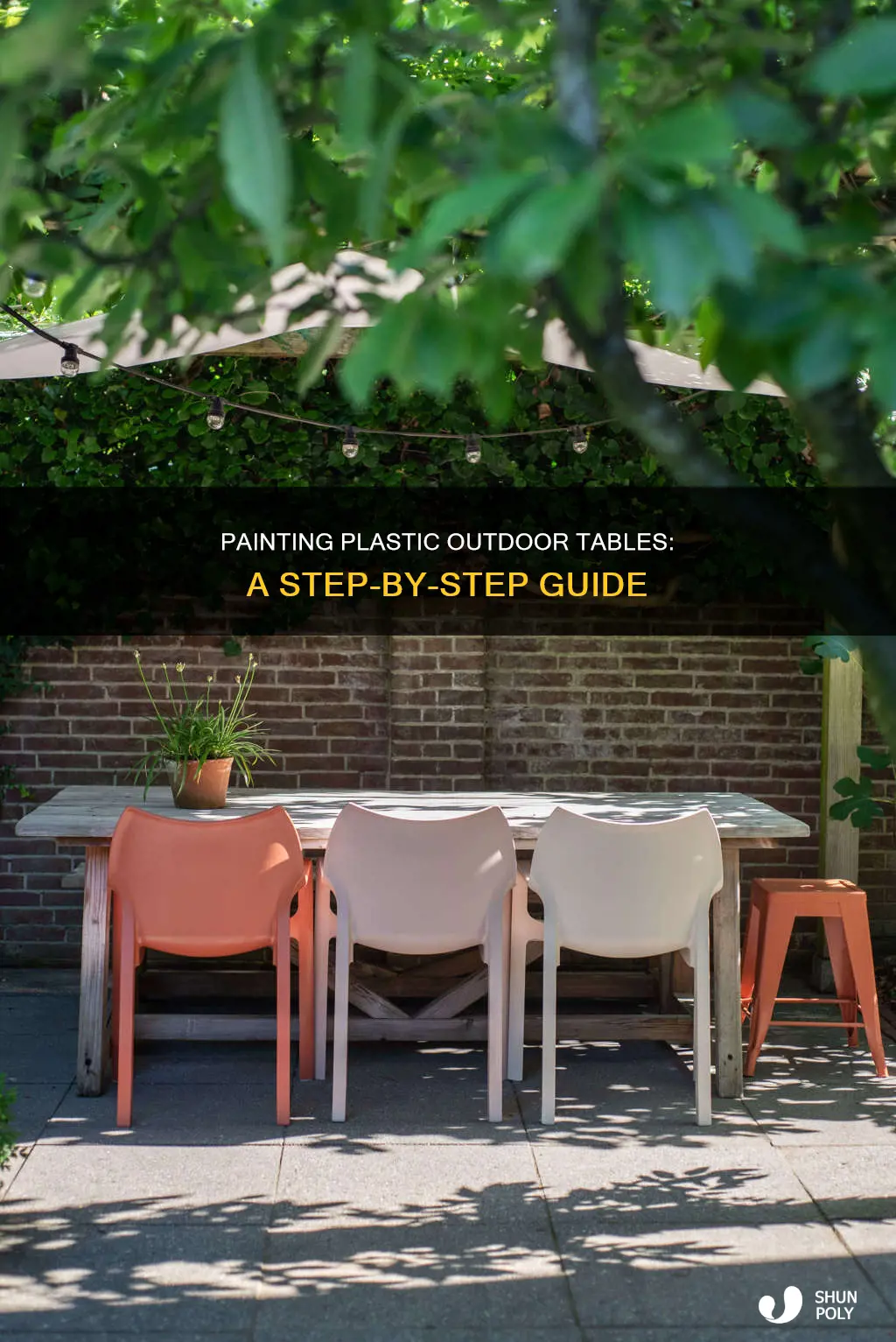 how to paint plastic outdoor table