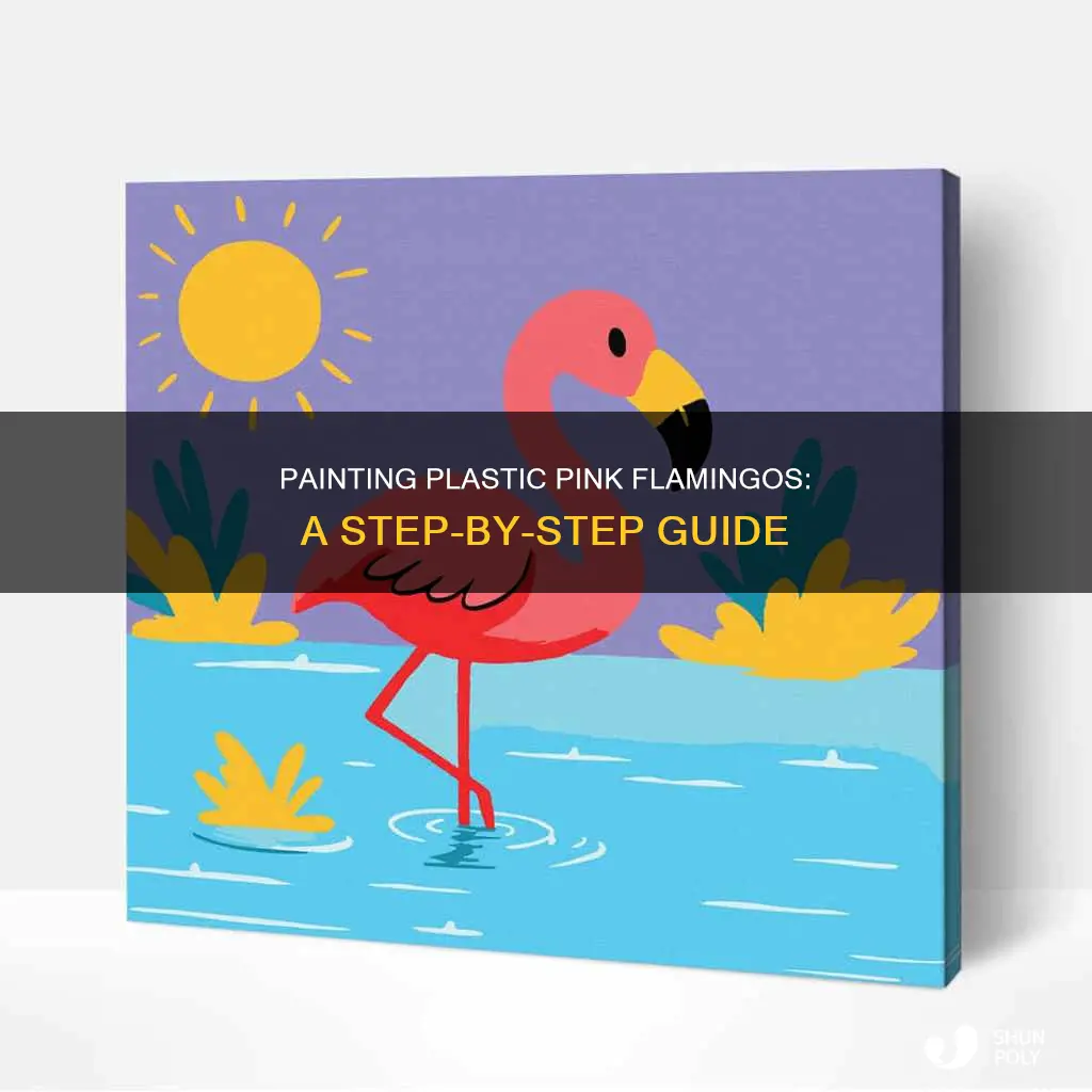 how to paint plastic pink flamingos