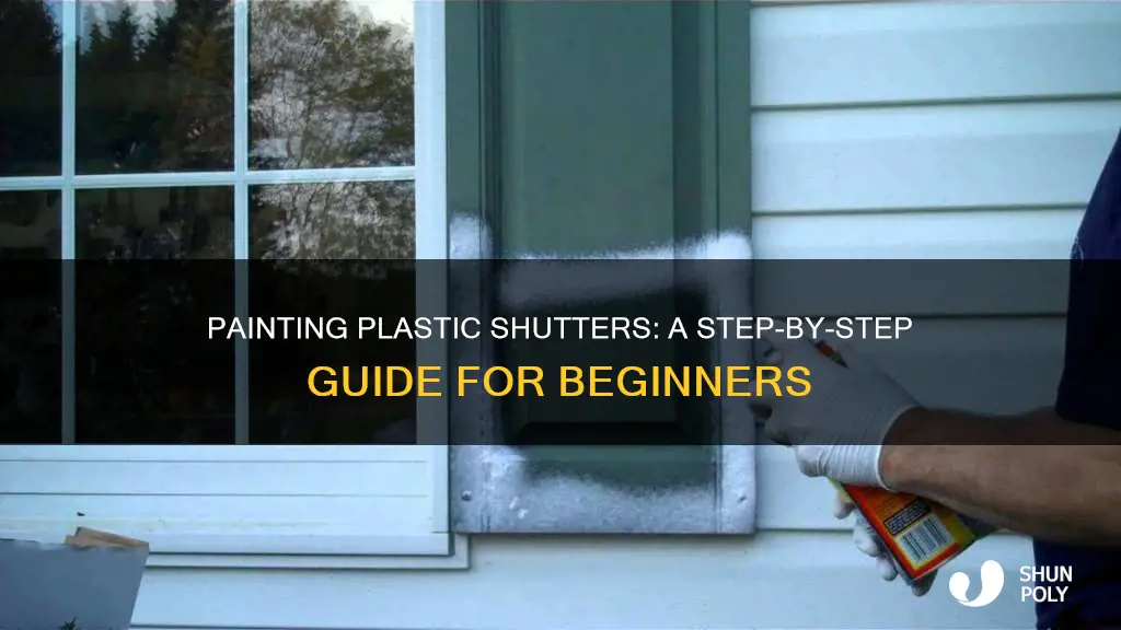 how to paint plastic plantation shutters