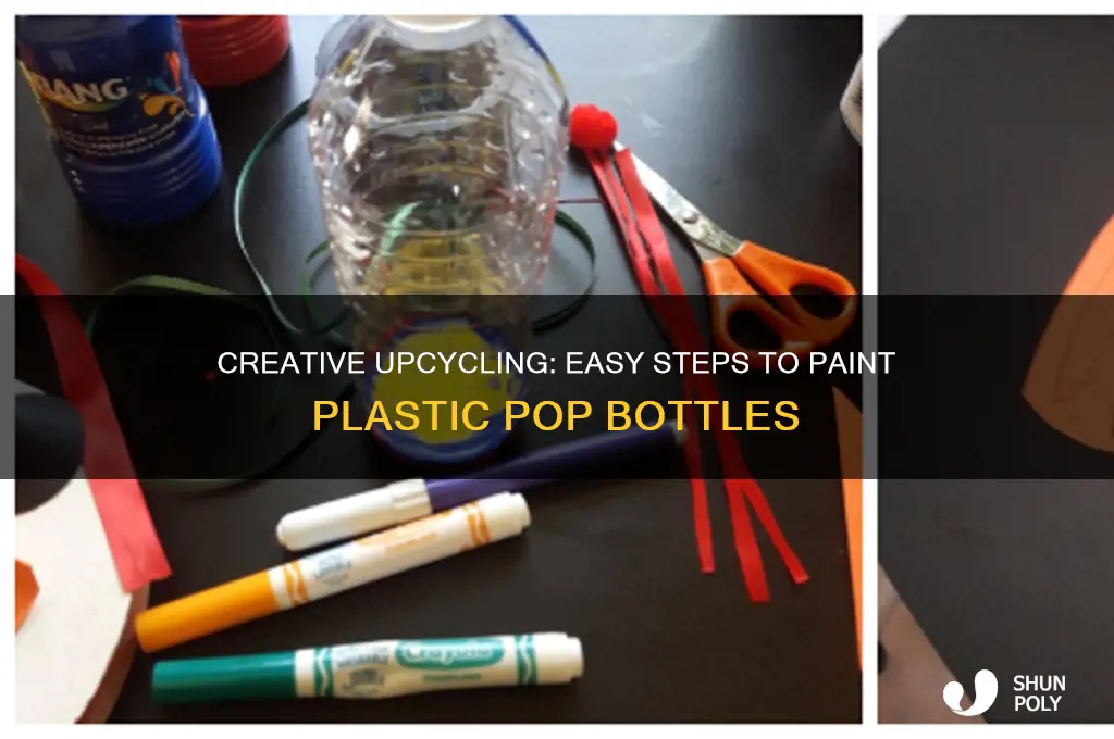 how to paint plastic pop bottles