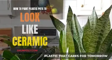 Transform Plastic Pots into Ceramic-Like Art with Paint