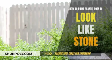 Transforming Plastic Pots: Painting Them to Look Like Stone