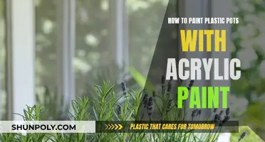 Transforming Plastic Pots: Acrylic Paint Magic