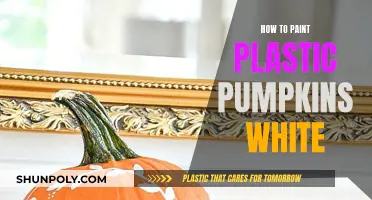 Transforming Plastic Pumpkins: A White Paint Makeover