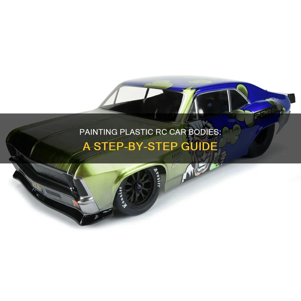 how to paint plastic rc car bodies