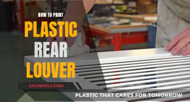 The Perfect Paint Job: Painting Plastic Rear Louvers