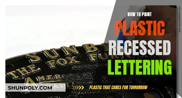 Painting Plastic Recessed Lettering: A Step-by-Step Guide