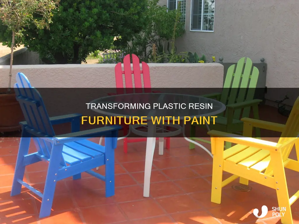 how to paint plastic resin furniture