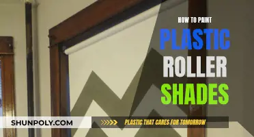 Transforming Plastic Roller Shades with Paint