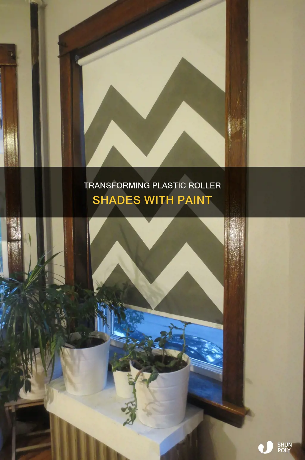 how to paint plastic roller shades