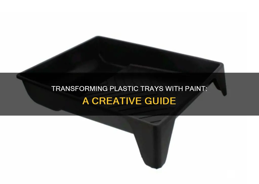 how to paint plastic serving trays