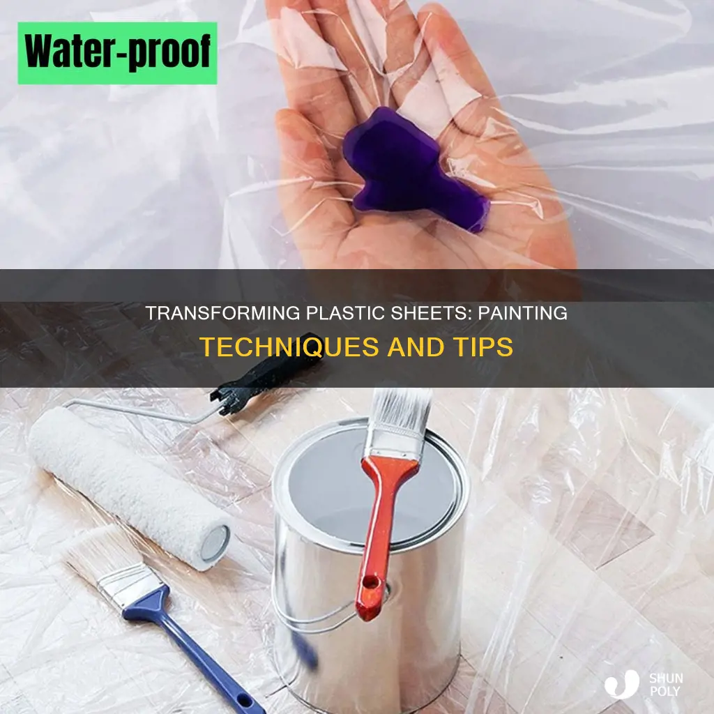how to paint plastic sheet