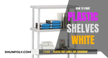 Transform Plastic Shelves with White Paint