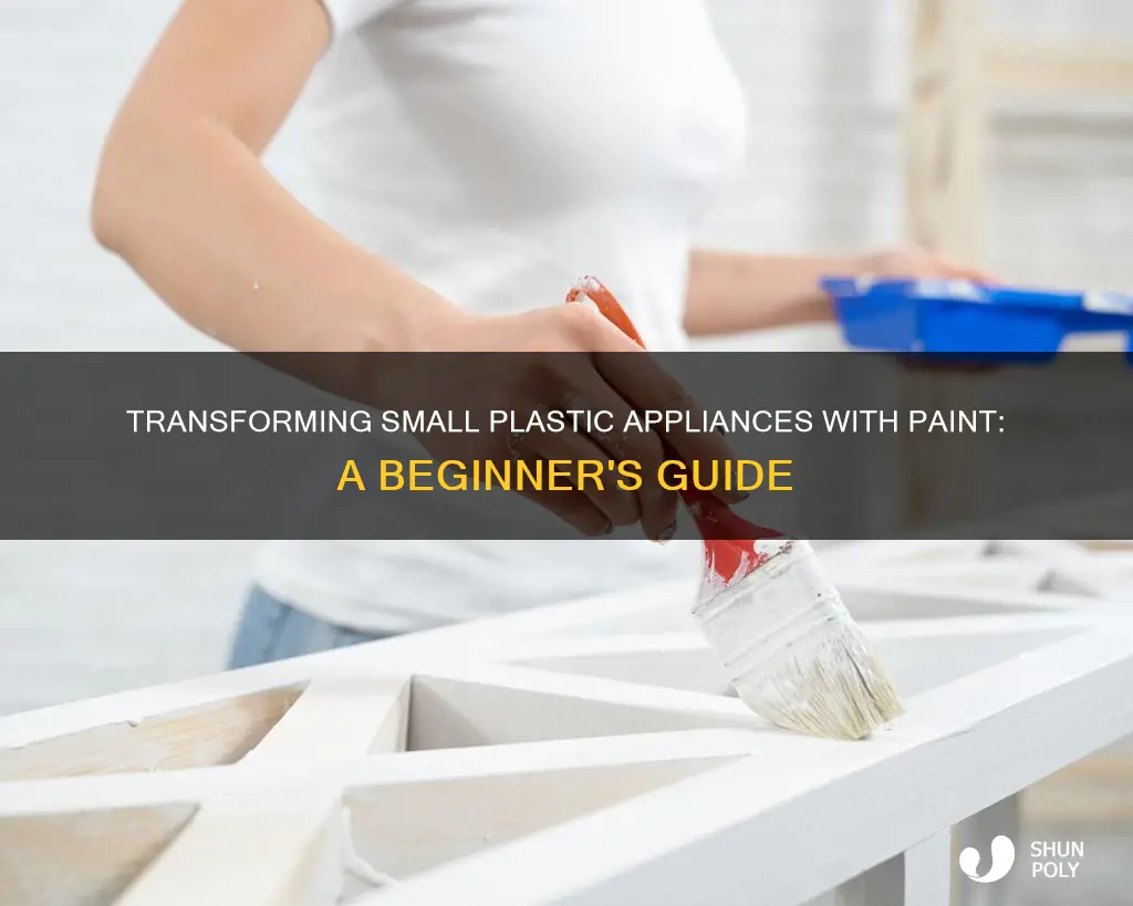 how to paint plastic small appliances