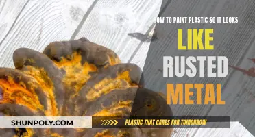 Transforming Plastic into Rusted Metal Art: A Painting Guide