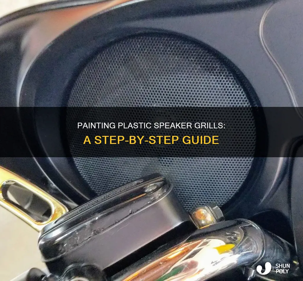 how to paint plastic speaker grills