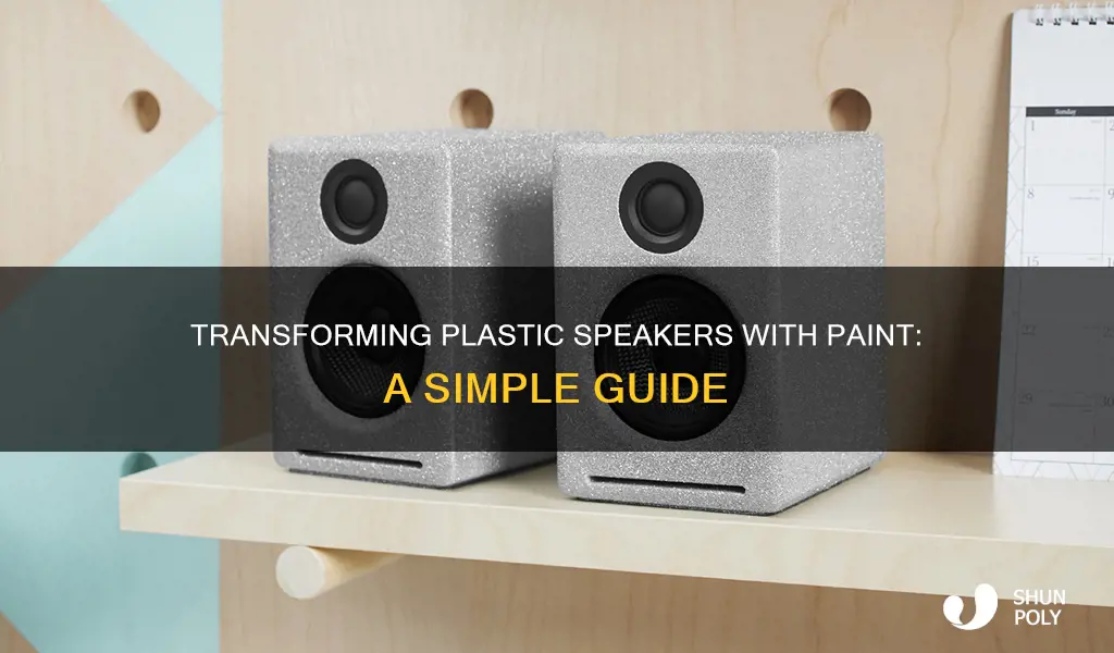 how to paint plastic speakers