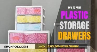 Transforming Plastic Storage Drawers with Paint