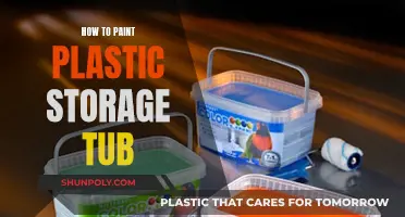 Transforming Plastic Storage Tubs with Paint: A Simple Guide