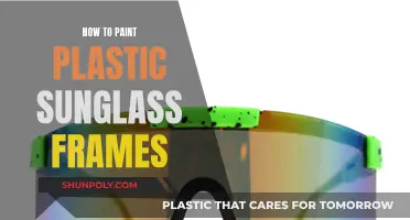Transforming Plastic Sunglass Frames with Paint