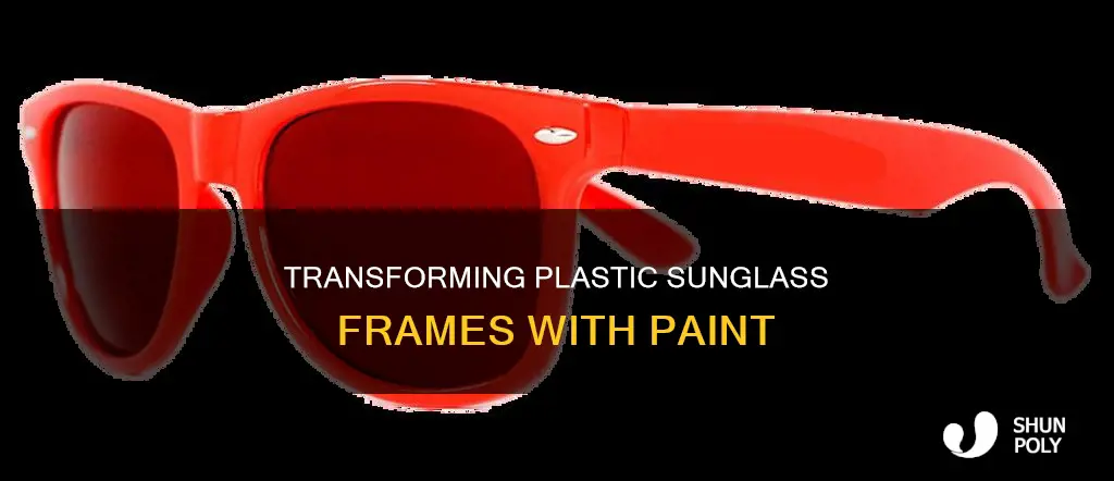 how to paint plastic sunglass frames