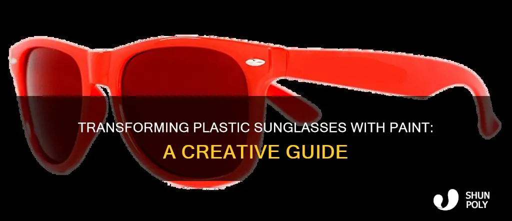 how to paint plastic sunglasses