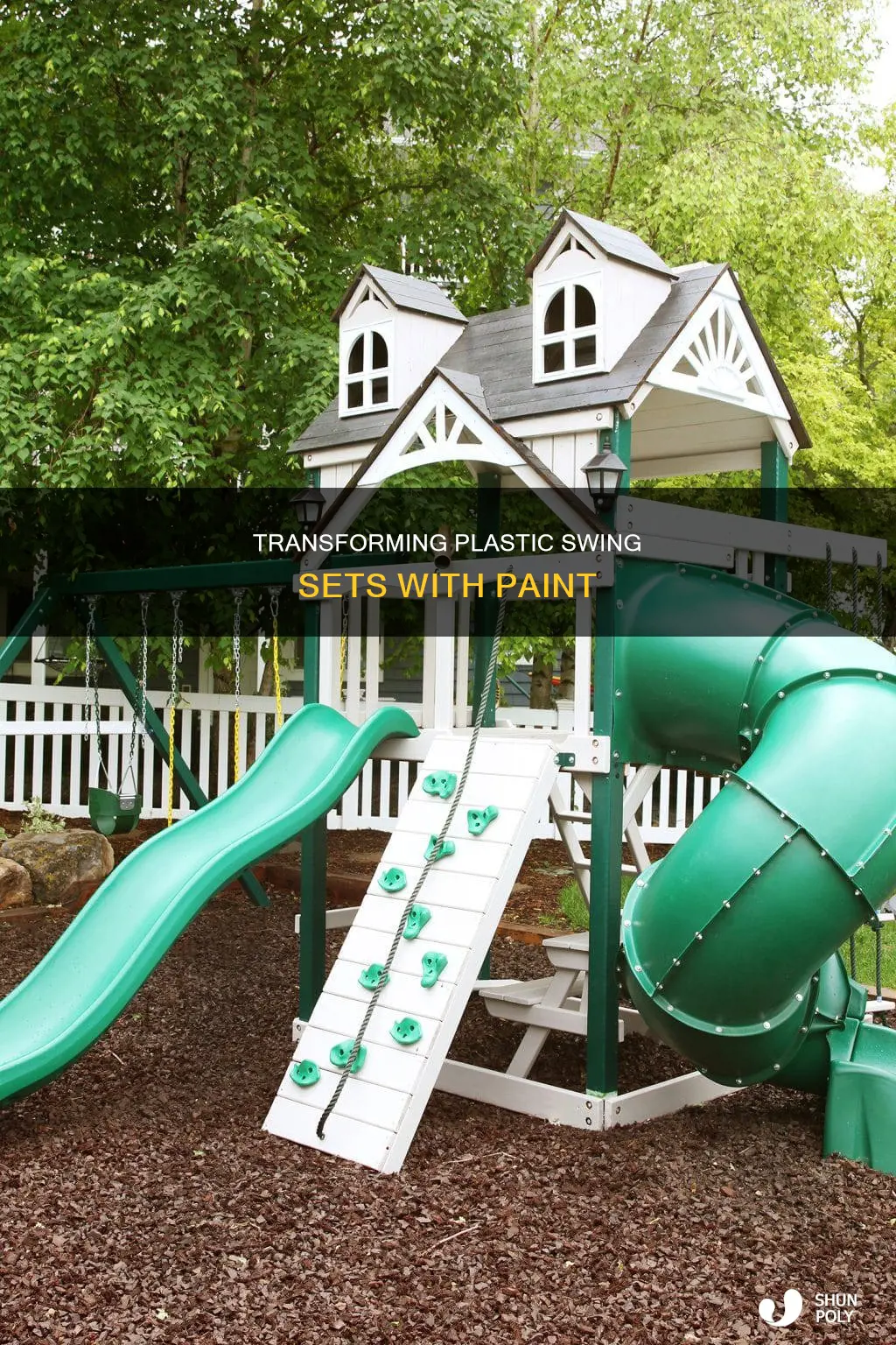 how to paint plastic swing set