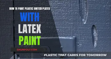 Latex Paint Application on Plastic Switch Plates