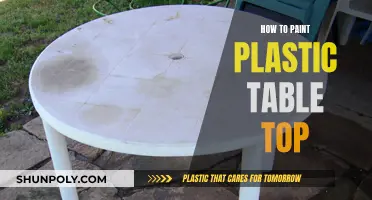 Revamp Your Plastic Table Top with a Fresh Coat of Paint