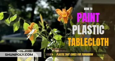 Transforming Plastic Tablecloths with Paint: A Creative Guide