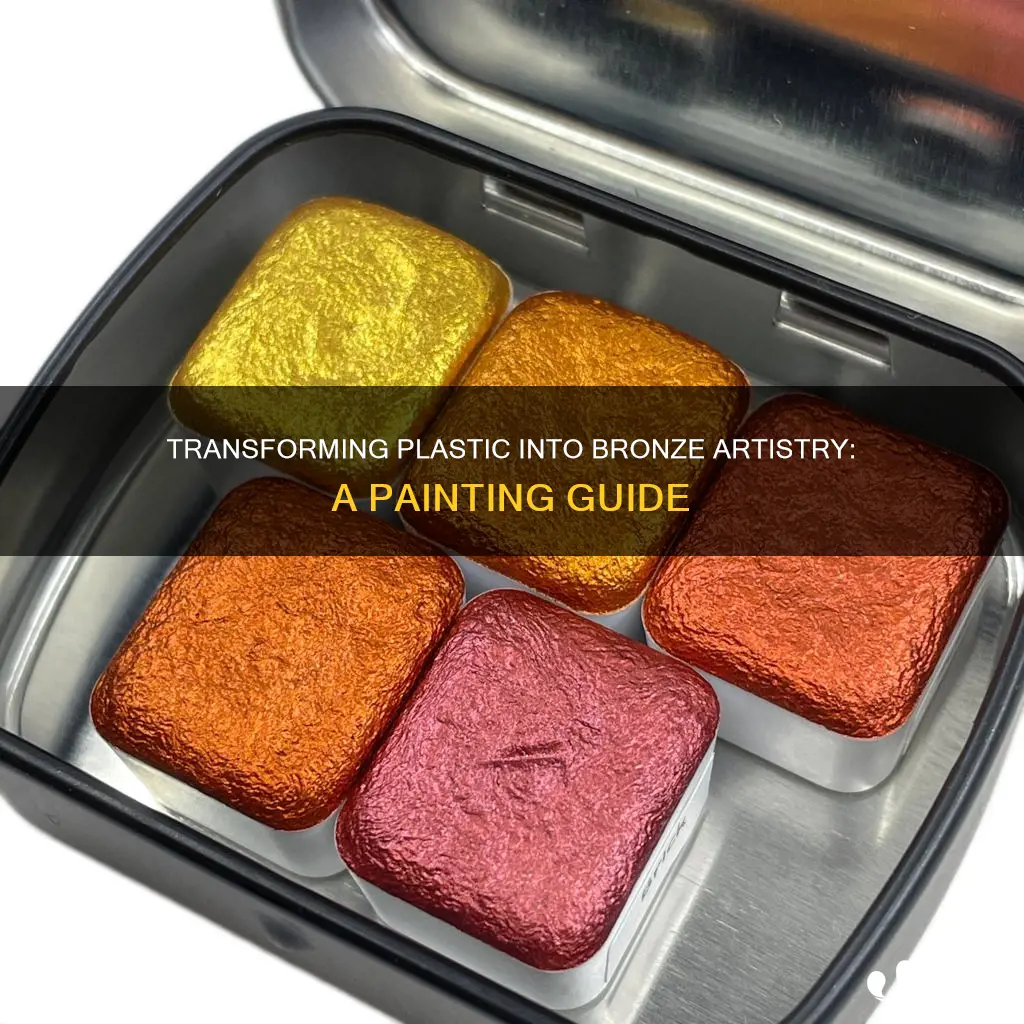 how to paint plastic to look like bronze