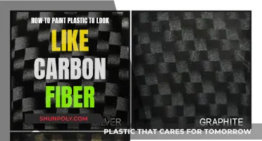 Transforming Plastic: Carbon Fiber Illusion with Paint