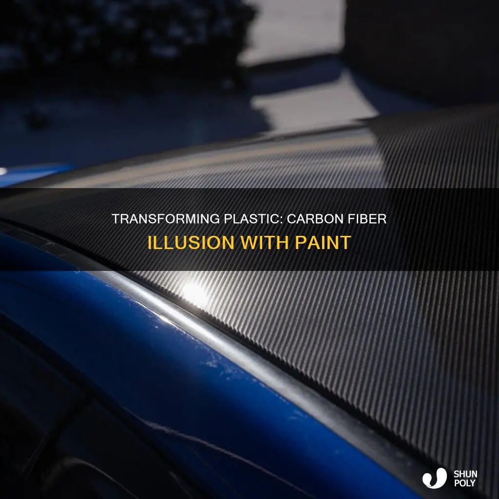 how to paint plastic to look like carbon fiber