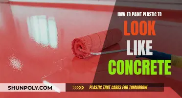 Transforming Plastic: Painting Tricks for a Concrete Look