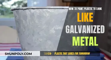 Transforming Plastic: Galvanized Metal Look with Paint